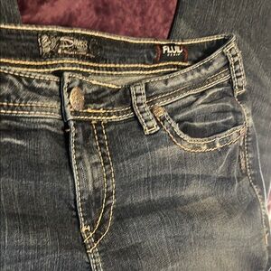 Silver Jeans Co. Dark Wash Denim Jeans SUKI  High Capri W33/L23